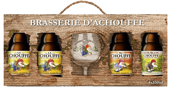 COFFRET LA CHOUFFE 4x33CL + 1 VERRE