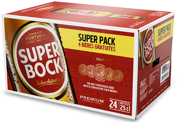 SUPER BOCK LAGER 20+4 5,2° VP 24X25CL