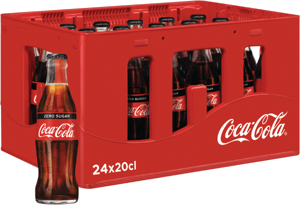 Soda Coca-Cola Zéro Bouteille verre 75cl 