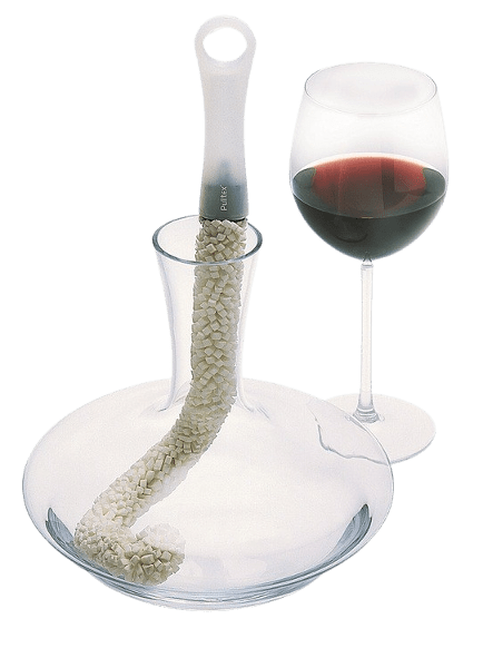 Carafe à Polir Sèche Pulltex Avec Pinceau – Accessoire Vin – Neuf