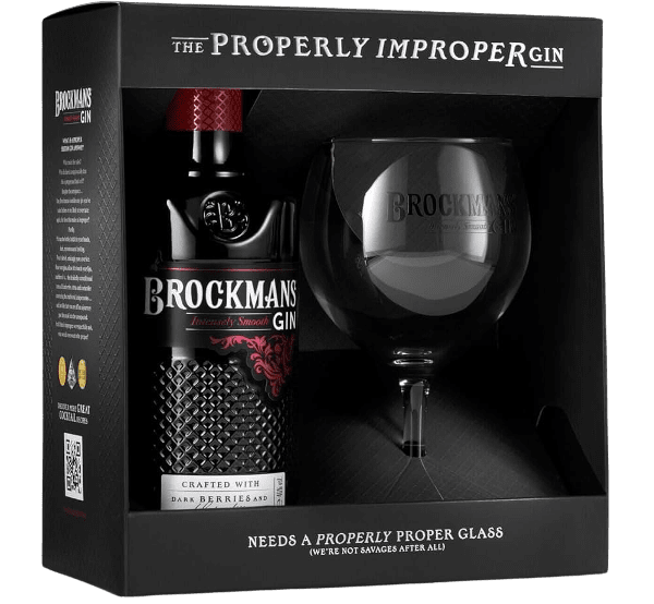 COFFRET BROCKMANS GIN 40° 70CL + 1 VERRE