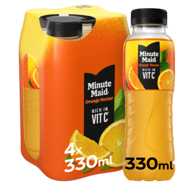 MINUTE MAID NECTAR ORANGE PET 4X33CL