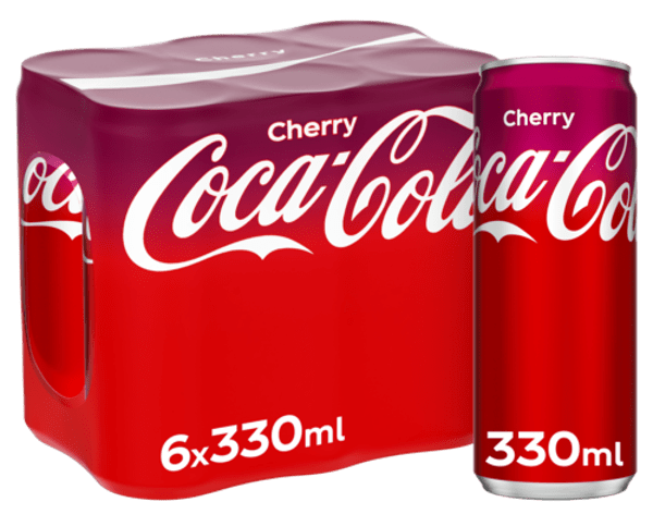 COCA-COLA CHERRY CANS 6X33CL