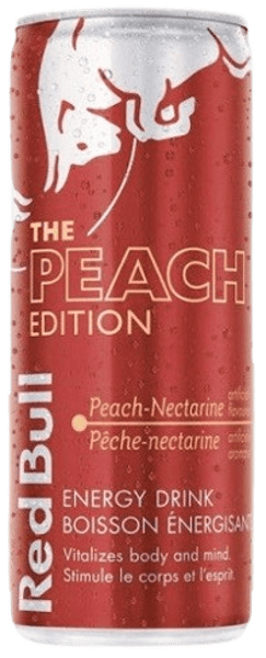 RED BULL PEACH CANS 25cl