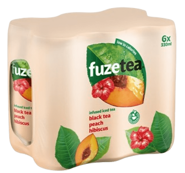 FUZE TEA PEACH HIBISCUS CANS 6x33cl
