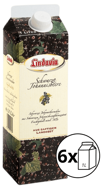 NECTAR DE CASSIS SCHWARZE JOHANNISBEERE LINDAVIA TETRA 1L