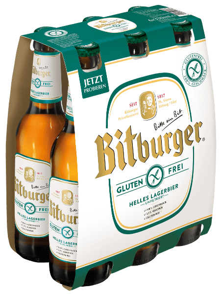 BITBURGER SANS GLUTEN 5,1° VC 6x33cl