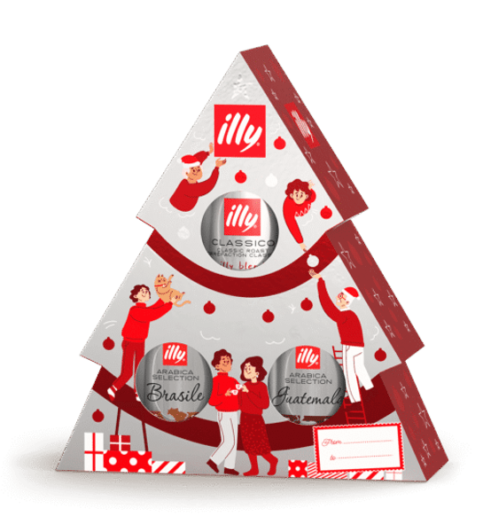 ILLY COFFRET ARBRE A CAFE 3x125g