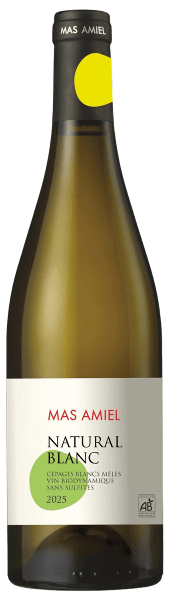 NATURAL CÔTES DU ROUSSILLON MAS AMIEL BIO 2025 BLANC