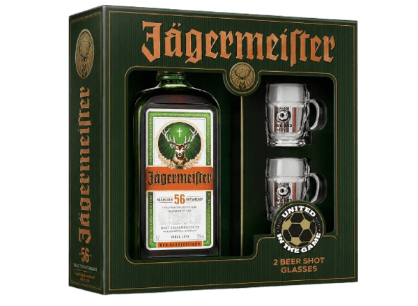 JAEGERMEISTER 35° 70CL + 2 BEER SHOTS WORLD CUP OFFERT