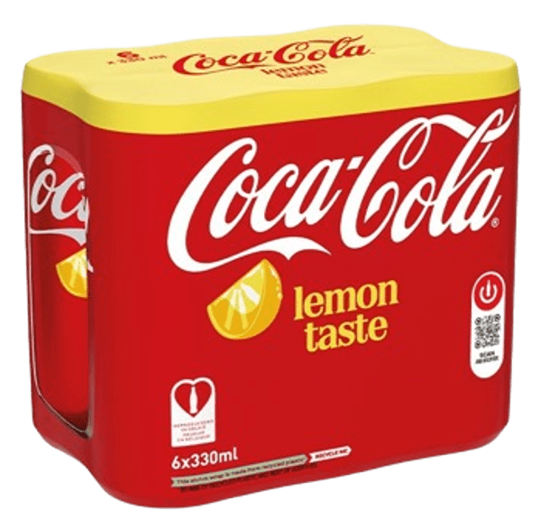 COCA-COLA LEMON CANS 6x33cl